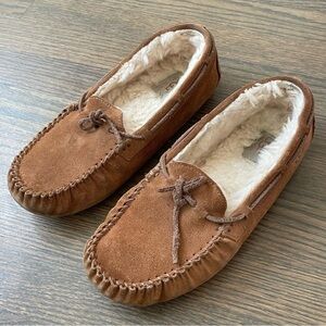 UGG® Olsen men’s suede leather slippers size 5 genuine sheepskin